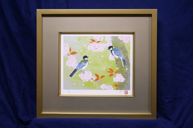 おうちギャラリー 今年度文化勲章を受章された上村淳之先生版画 鳥たち
